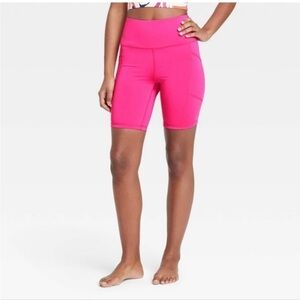 J Dow Fitness Biker Shorts XXL Racy Pink